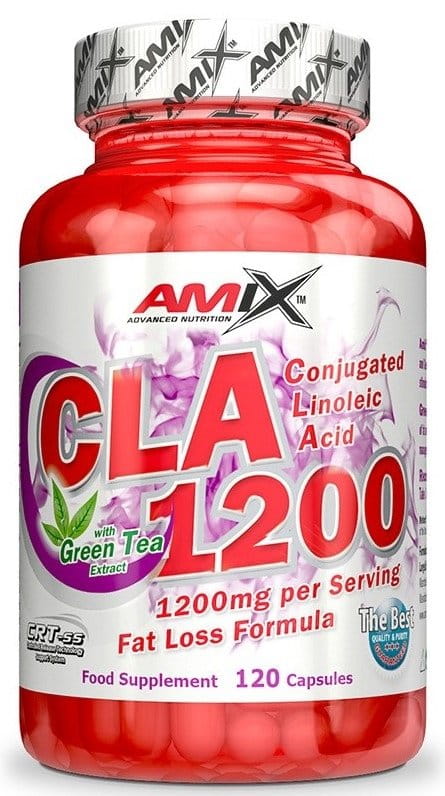 Acid linoleic conjugat CLA 1200 + extract de ceai verde Amix 120 tablete